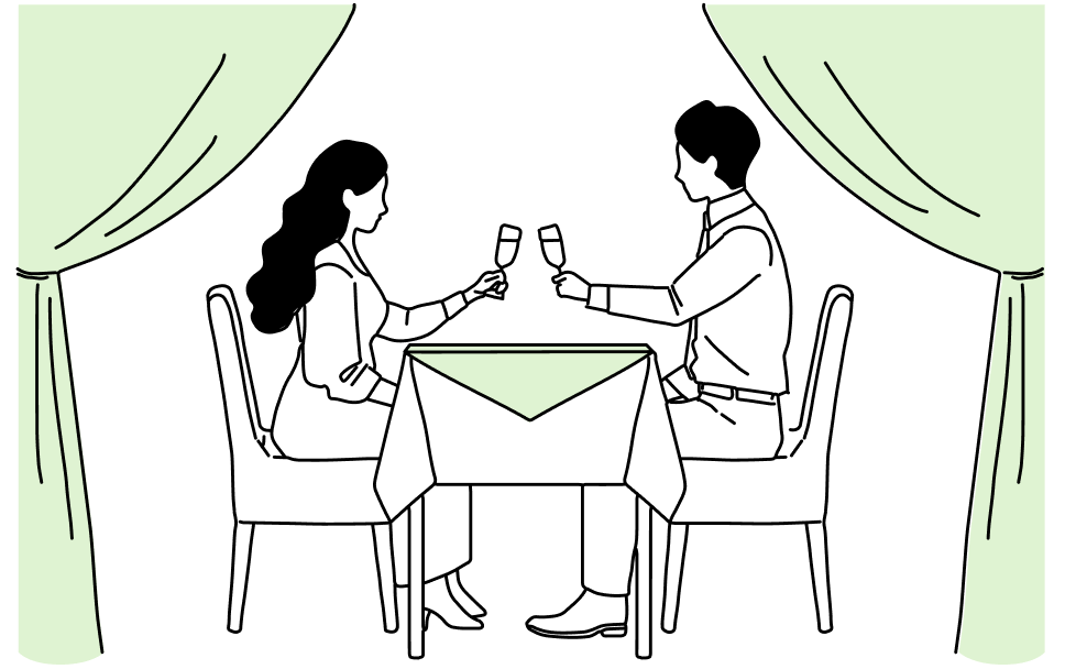 顧客に配慮したきめ細かい配席