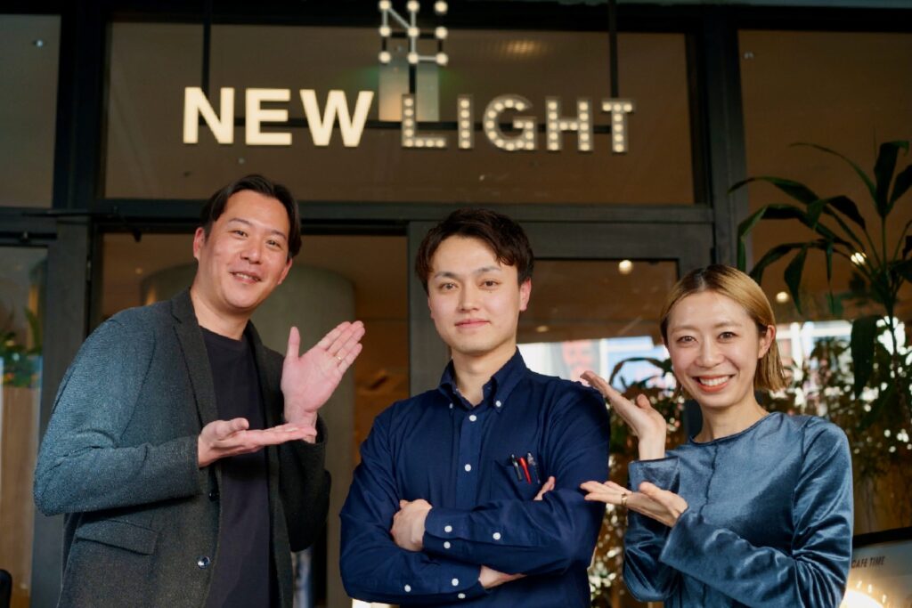 NEWLIGHT 店長 栗原快次さんとトレタメンバー