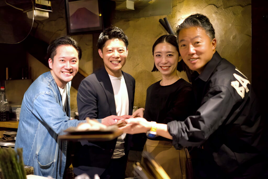 株式会社MUGEN 代表取締役 内山正宏さん 統括店長 長部将基さん とトレタメンバー
